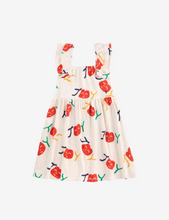 Smiling all over ruffle dress