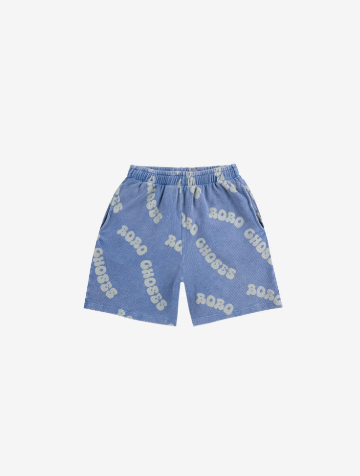 Wavy Bobo Choses all over waffle bermuda shorts