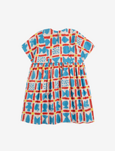 Geometric Game all over woven dress