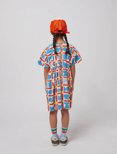 Geometric Game all over woven dress