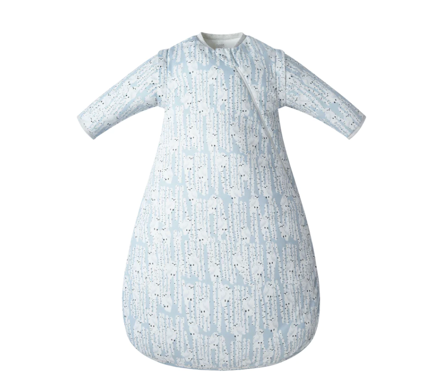 Organic Cotton Long Sleeve Sleep Bag 3.5 TOG - Hide N Hoot