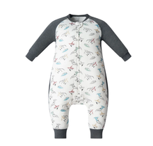 Raglan Bamboo Long Sleeve Footed Sleep Bag 2.5 TOG - Rainbow Swim