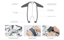 Bamboo Long Sleeve Footed Sleep Bag 1.0 TOG - Penguin Love