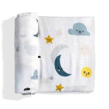 Bamboo Baby Swaddle - Moon & Stars Print