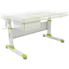 ApexDesk DX 43" Children's Height Adjustable Study Desk and Chair in Green