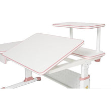 ApexDesk DX 43" Children's Height Adjustable Study Desk  and chair in Pink