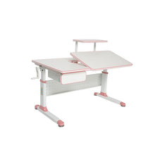 ApexDesk DX 43" Children's Height Adjustable Study Desk  and chair in Pink