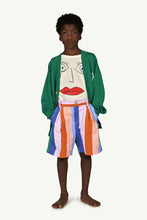 Green Plain Racoon Cardigan