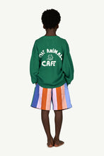 Green Plain Racoon Cardigan