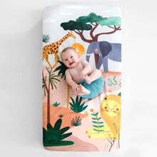 Crib sheet 60x120cm: In The Savanna