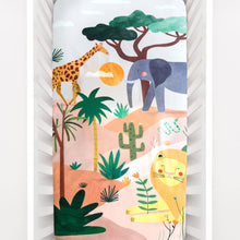 Crib sheet 60x120cm: In The Savanna