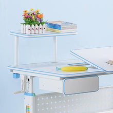 ApexDesk DX 43" Children's Height Adjustable Study Desk and Chair in Blue