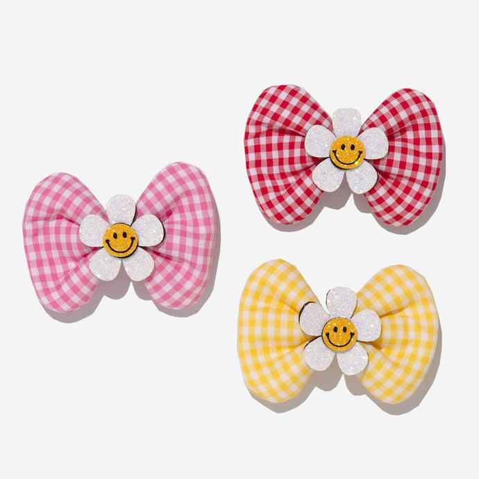 Daisy Bow Clips 3 Pack