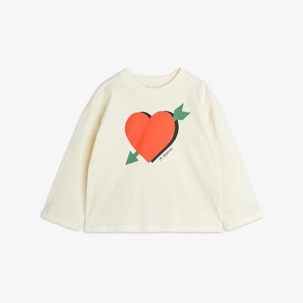 Arrowed heart long sleeve T-shirt