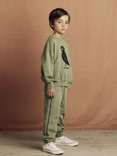 Plain piping sweatpants