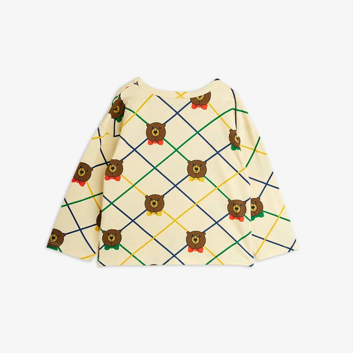 Bear check long sleeve T-shirt