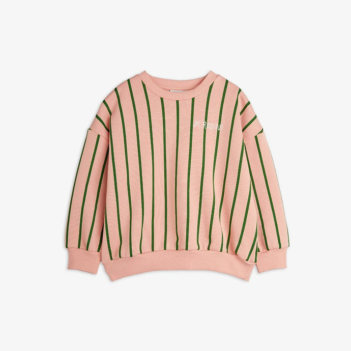 Vertical stripe sweatshirt
