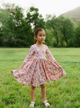 Emile Dress in Peach Bouquet