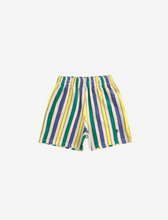 Multicolor Stripes terry cloth bermuda shorts