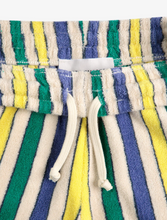 Multicolor Stripes terry cloth bermuda shorts