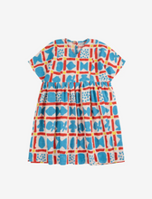 Geometric Game all over woven dress