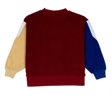 Fluffy Panel Sweat - College Red Mix