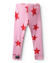 star leggings - SUPER PINK