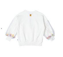 UNICORN TULLE SLEEVE SWEATSHIRT