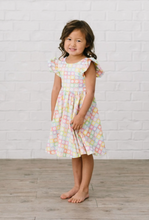 Olivia Dress in Floral Blocks | Pocket Twirl Dress
