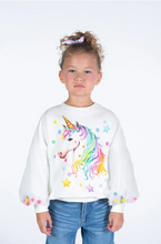 UNICORN TULLE SLEEVE SWEATSHIRT