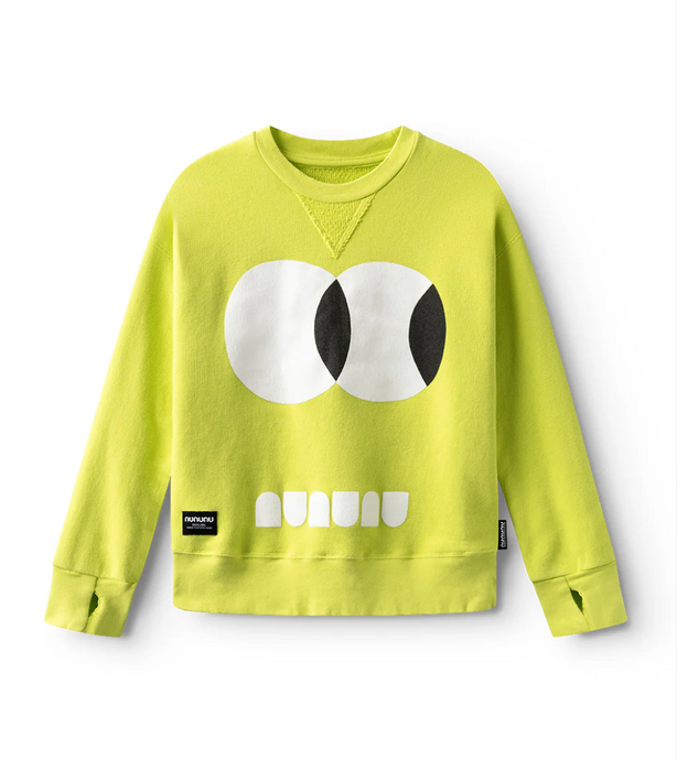 side eye sweatshirt - HOT LIME