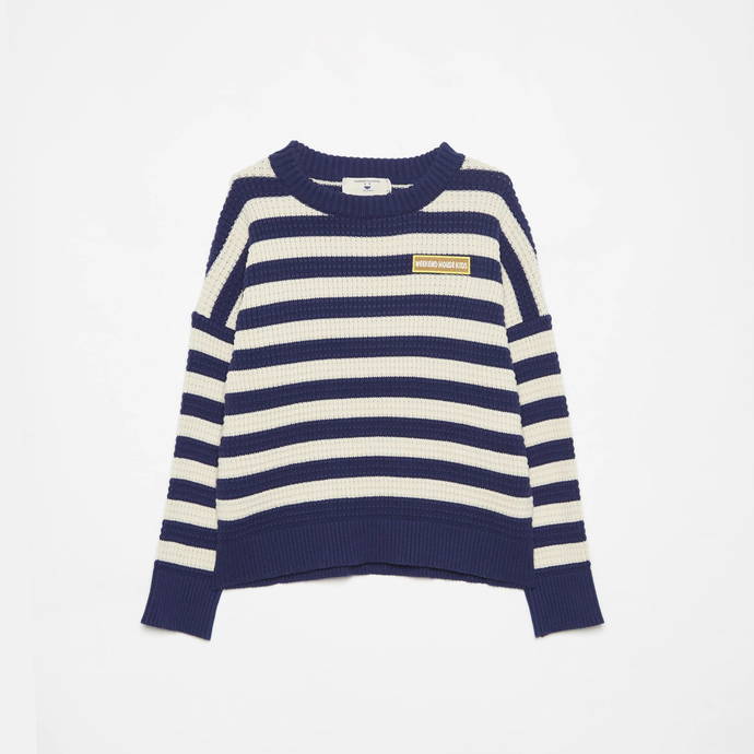 Weekend stripes cotton jumper (blue)