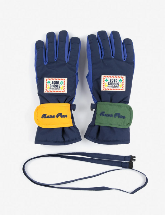 Bobo Choses Logo ski gloves
