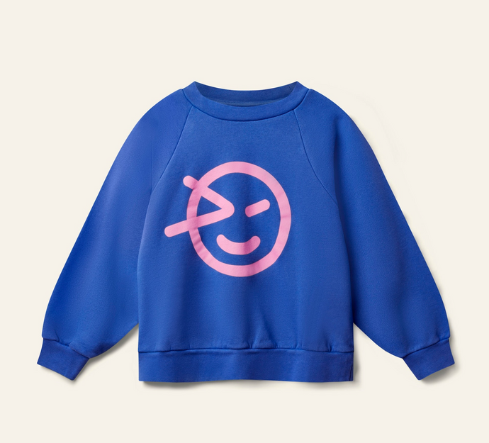 Wynken Raglan Wynk Sweat - Slow Blue