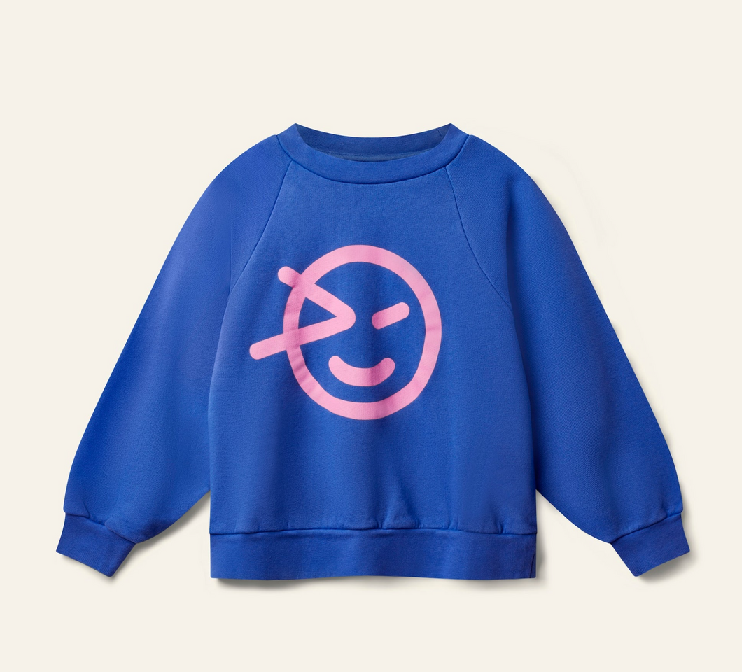 Wynken Raglan Wynk Sweat - Slow Blue