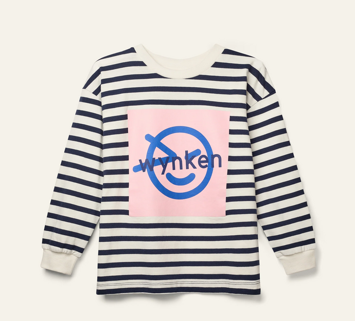 Wynk Stripe Tee - Blush Pink / True Blue