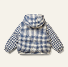 Burletta Down Jacket - Navy Dogtooth