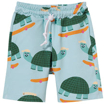 Pocket shorts blue turtles