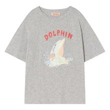 Gray Rooster Dolphin Oversize T-Shirt
