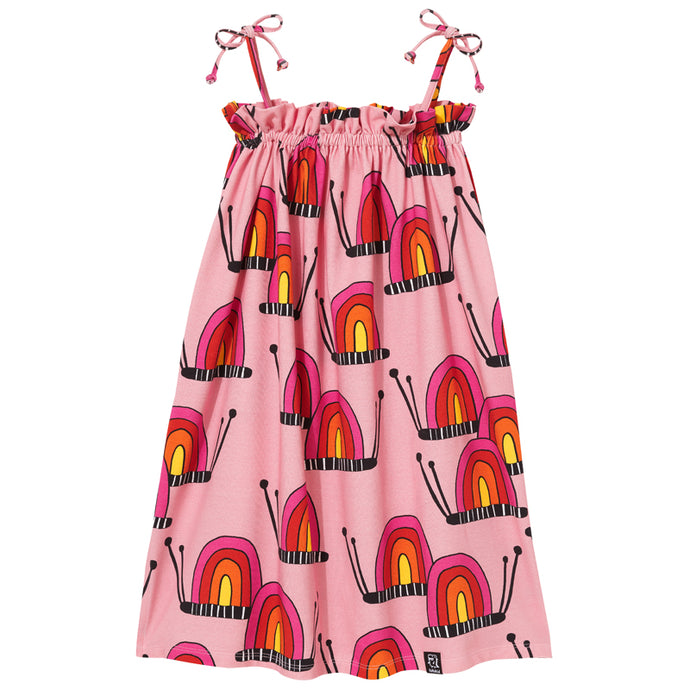 Pink Snail Stripe Dress