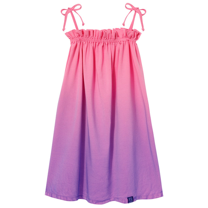Purple Ombre Stripe Dress