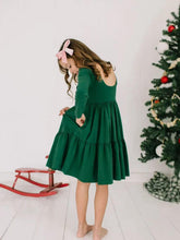 Gwendolyn Ruffle in Evergreen dress