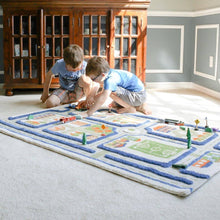 TRAFFIC BLUE 3D playroom Carpet Large 134x180cm