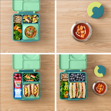 OmieBox Bento Lunch Box With Insulated Thermos For Kids, Meadow (SHIP TO US ONLY)