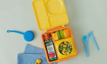 OmieBox Bento Lunch Box With Insulated Thermos For Kids, Yellow (SHIP TO US ONLY)