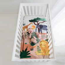 Crib sheet 60x120cm: In The Savanna