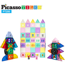 PicassoTiles 200 Piece Castle Click-in Set