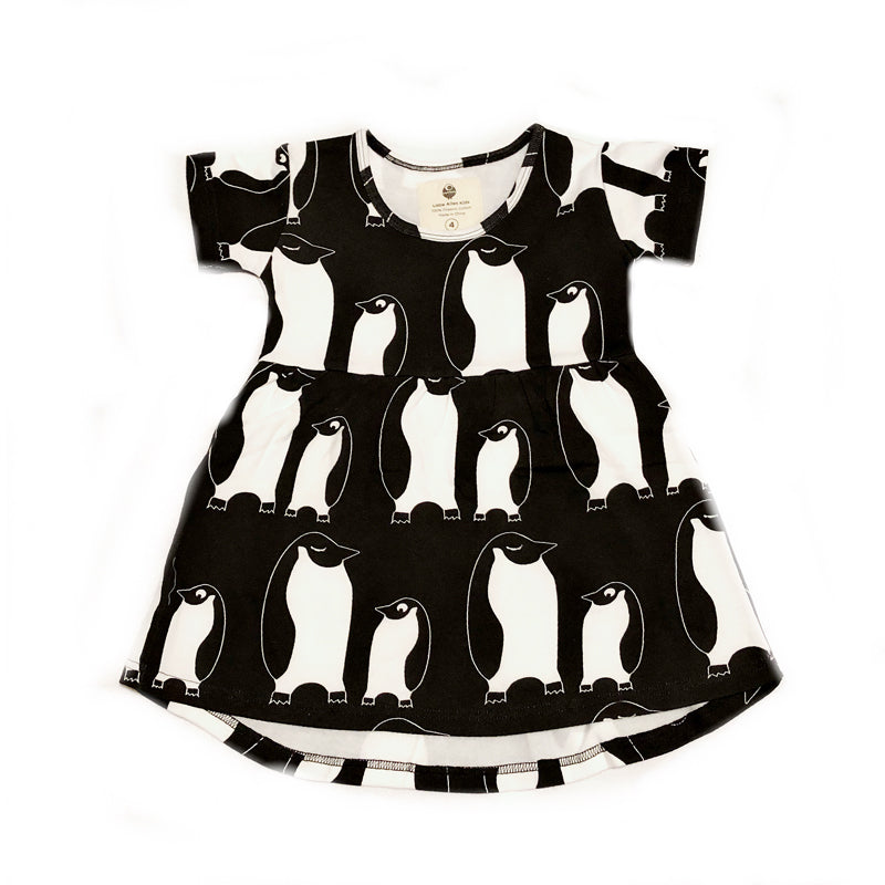 Penguin Fleece Short Sleeve Dress