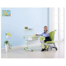 ApexDesk DX 43" Children's Height Adjustable Study Desk and Chair in Green